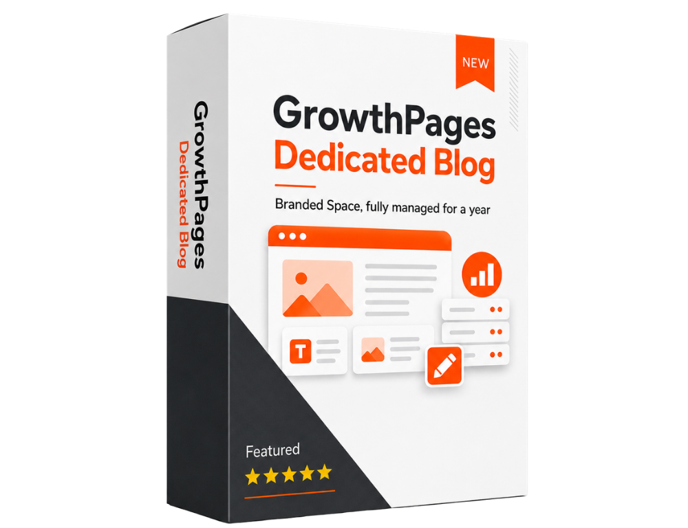 GrowthPages Dedicated Blog — your branded blog space
