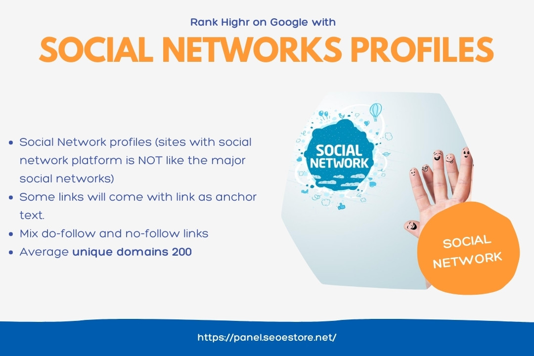 Social networks profiles backlinks